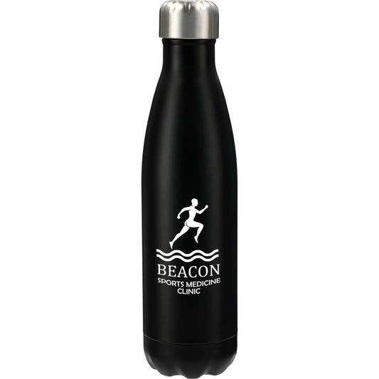 Front View of Black Arsenal 25oz Stainless Sports Bottle