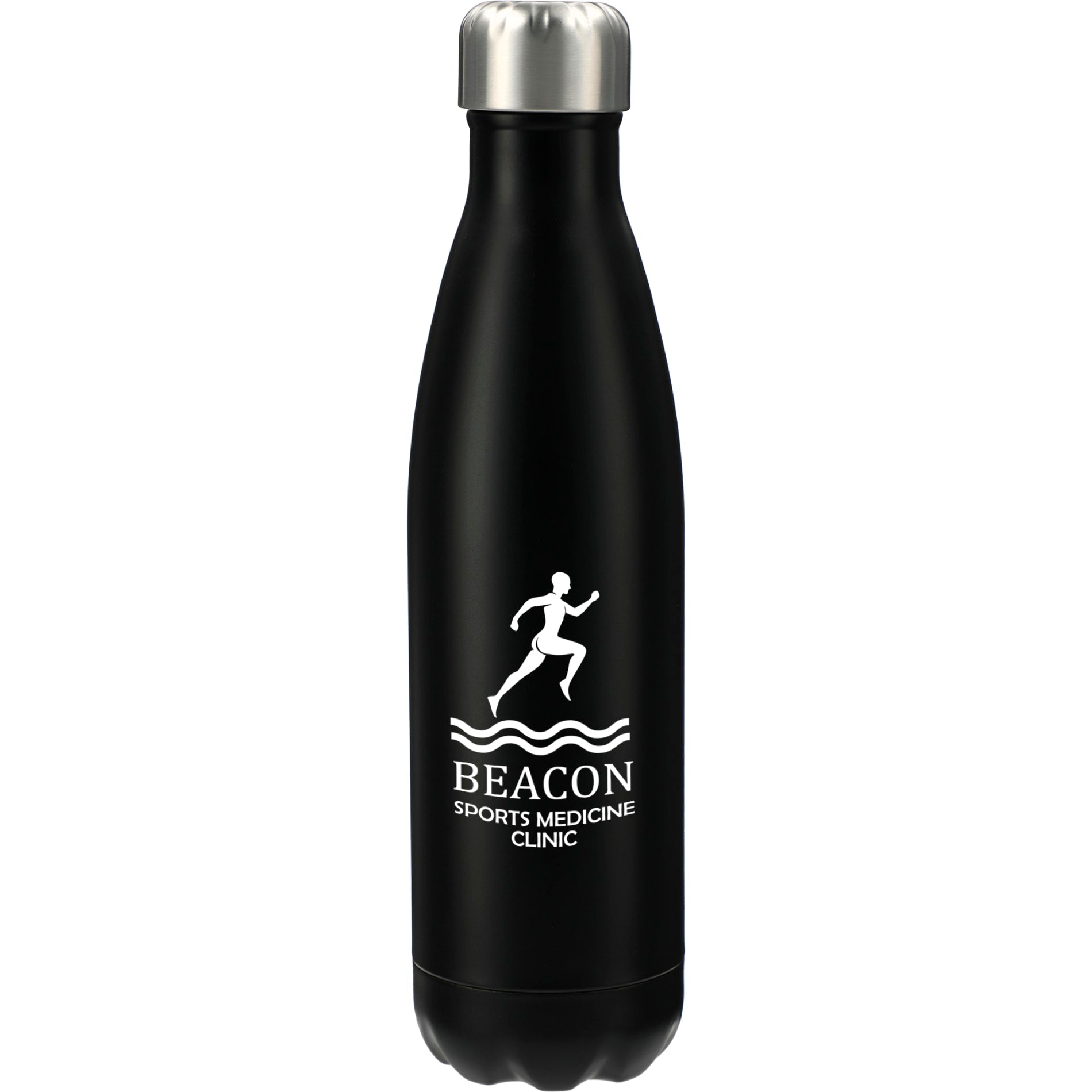 Front View of Black Arsenal 25oz Stainless Sports Bottle
