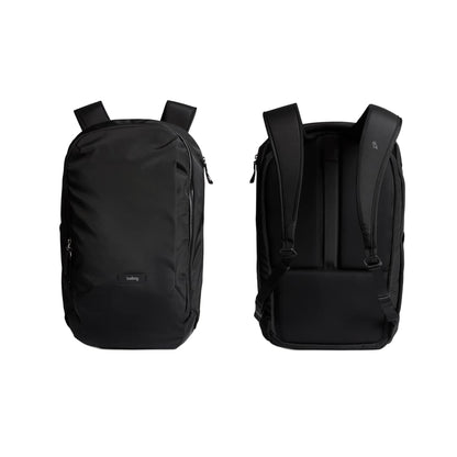 Front View of Black Bellroy Transit Workpack 20L Backpack plain