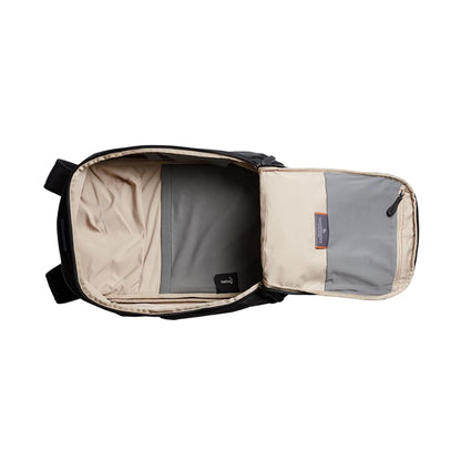 Front View of Black Bellroy Transit Workpack 20L Backpack