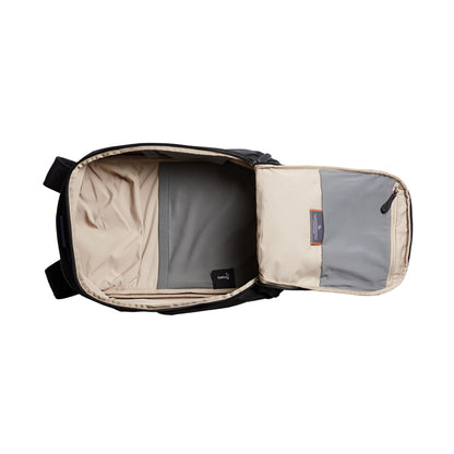 Front View of Black Bellroy Transit Workpack 20L Backpack