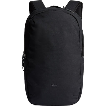 Front View of Black Bellroy Via 16" Computer Backpack plain