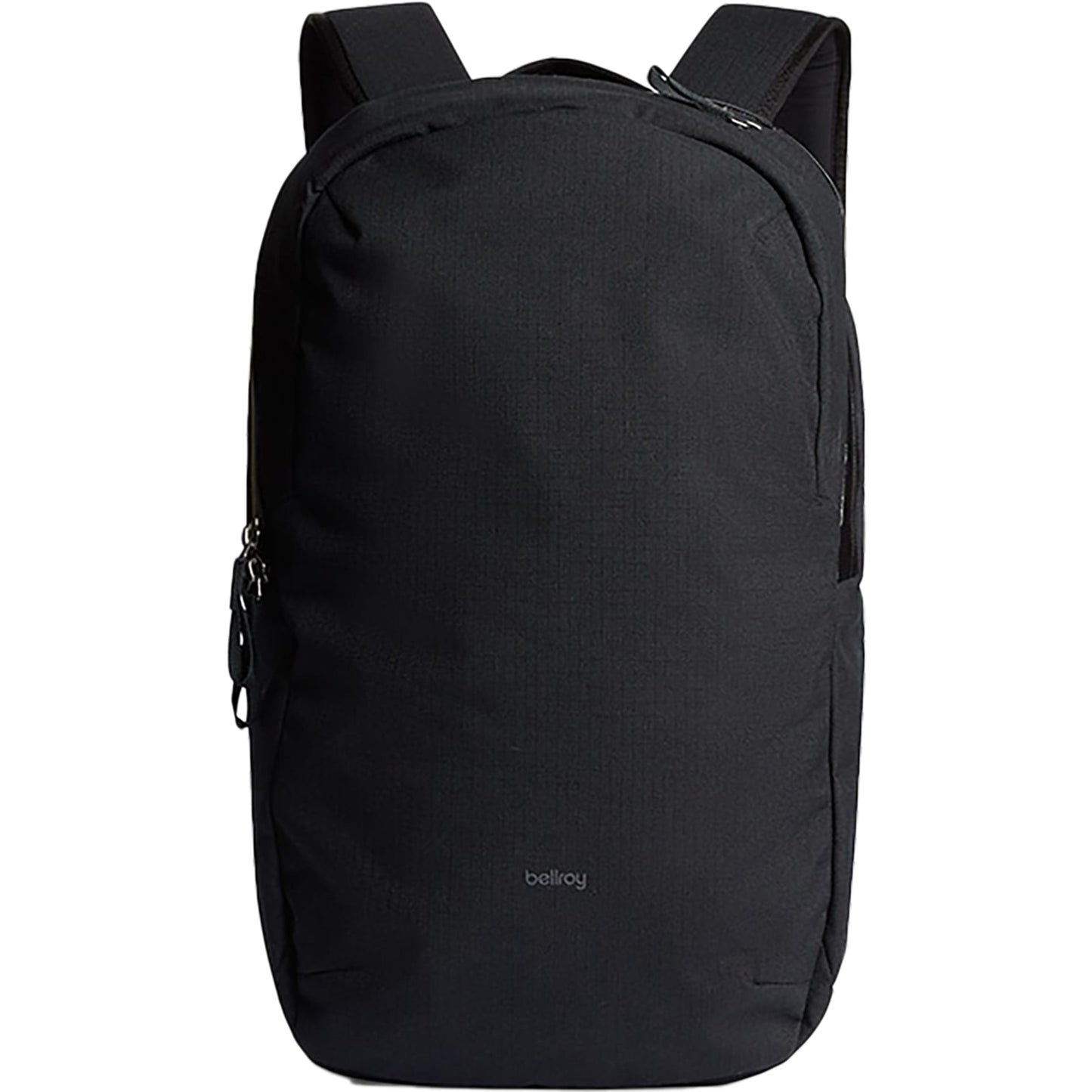 Front View of Black Bellroy Via 16" Computer Backpack plain