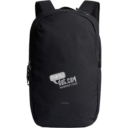 Front View of Black Bellroy Via 16" Computer Backpack