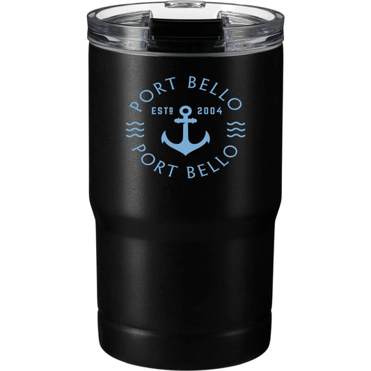 Front View of Black Bluff 12oz Vacuum Tumbler & Cooler