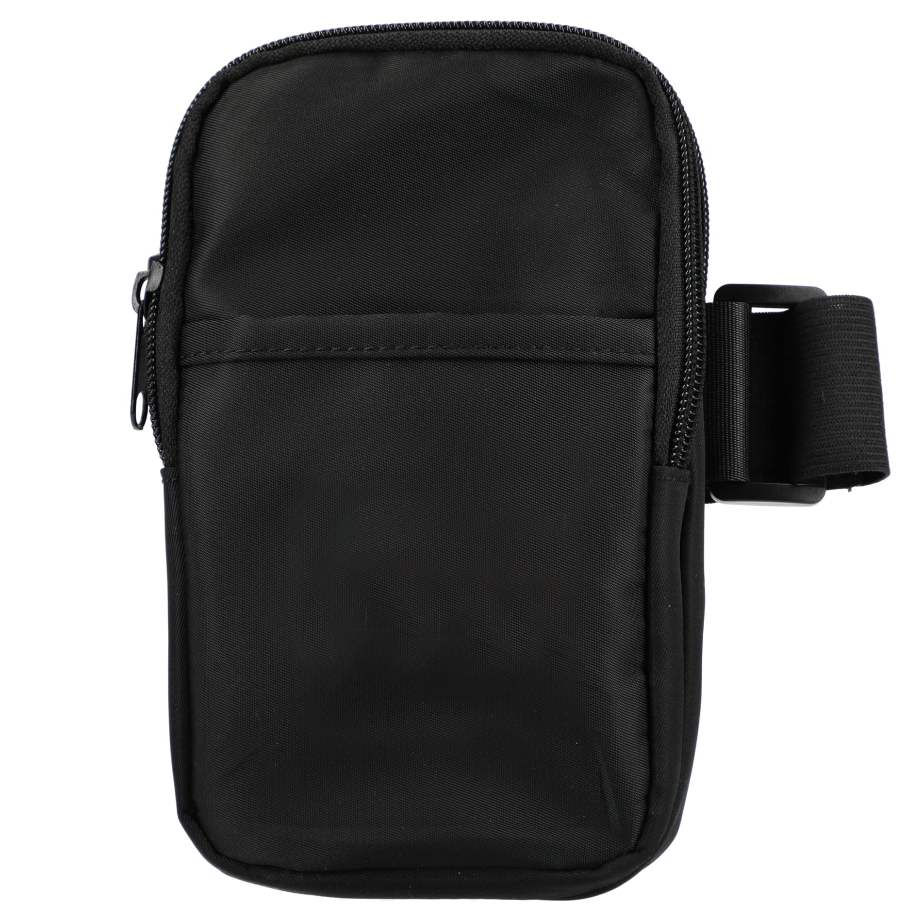 Front View of Black Bottle Buddy Deluxe Water Bottle Pouch plain