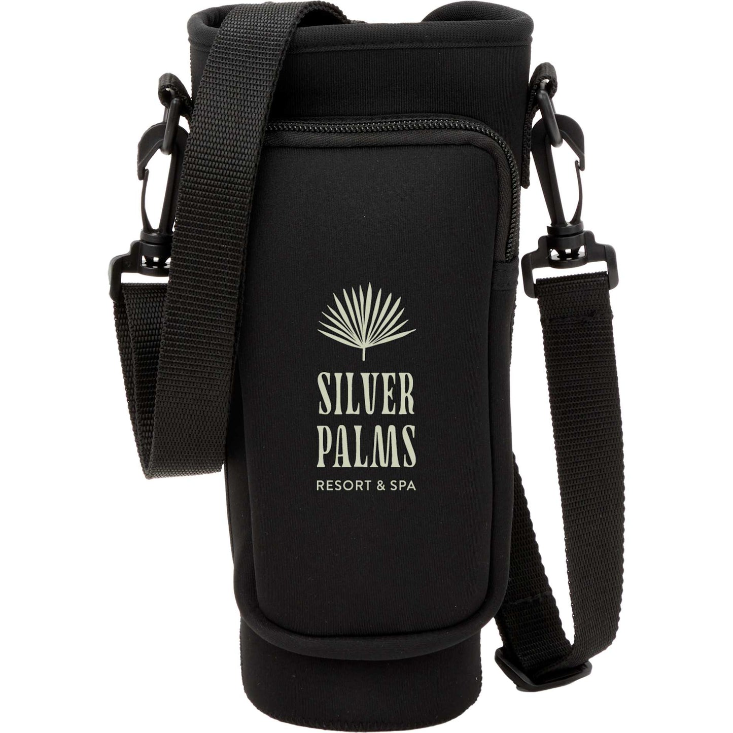 Front View of Black Bottle Buddy Sling plain