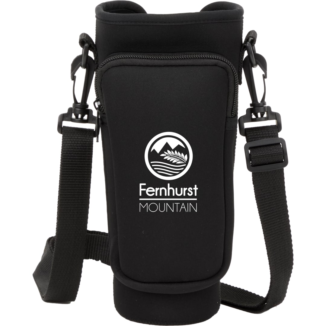 Front View of Black Bottle Buddy Sling