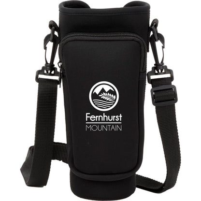 Front View of Black Bottle Buddy Sling