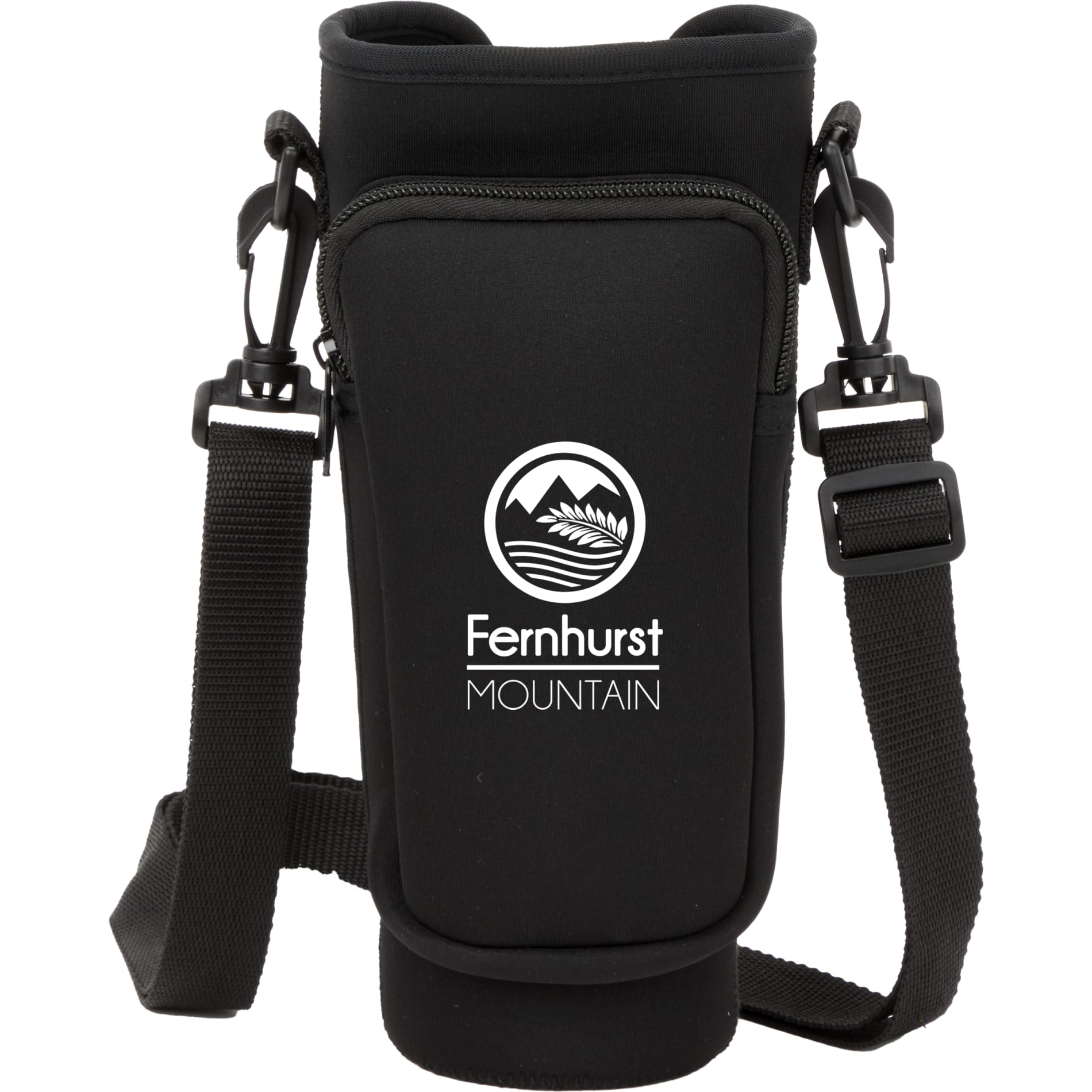 Front View of Black Bottle Buddy Sling