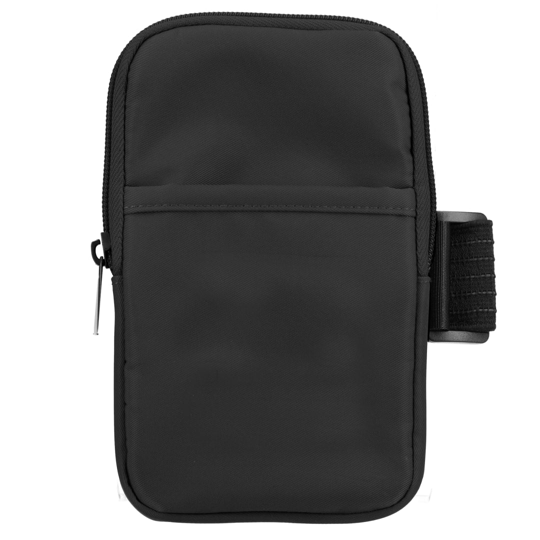 Front View of Black Bottle Buddy Water Bottle Pouch plain