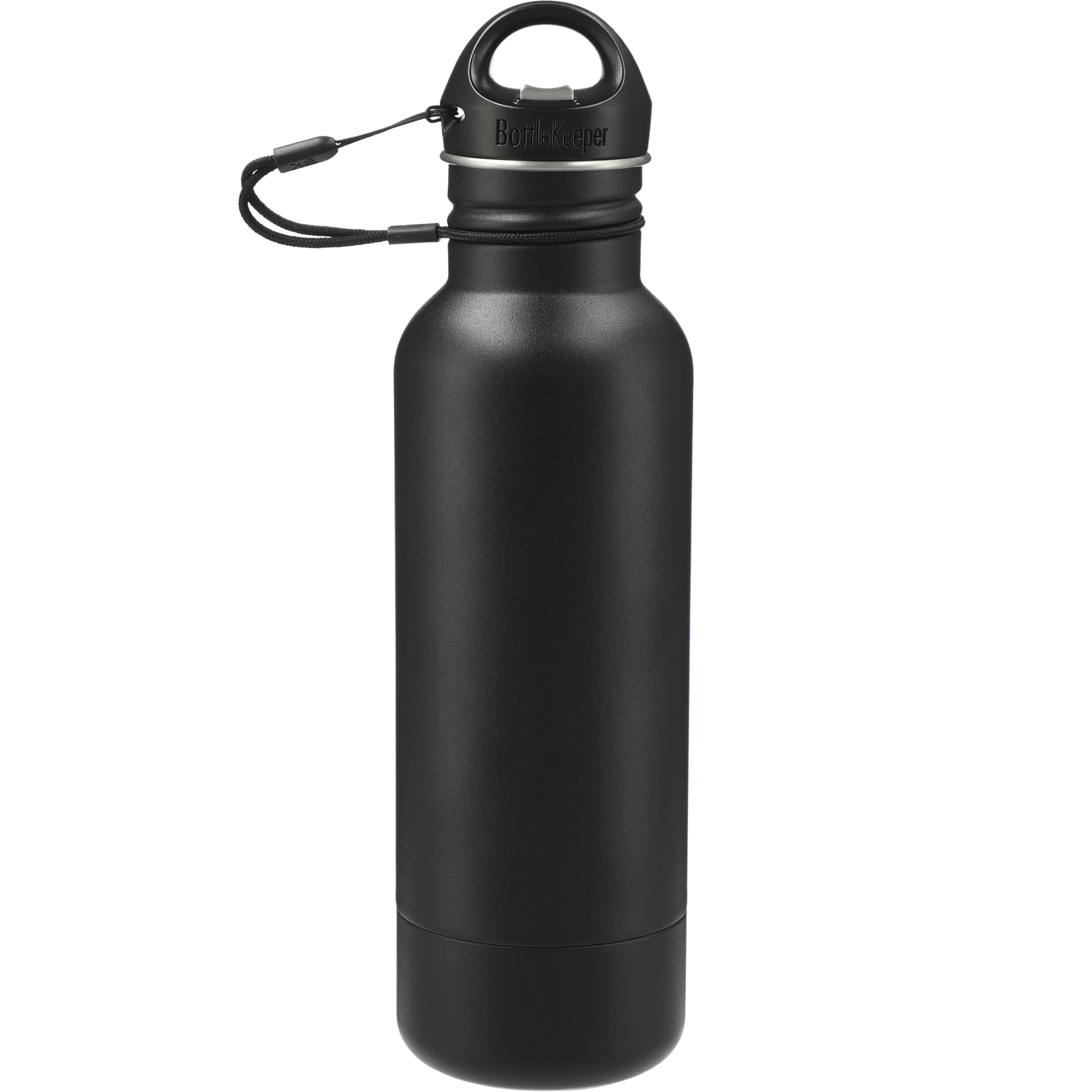Front View of Black BottleKeeper Standard 2.0 plain