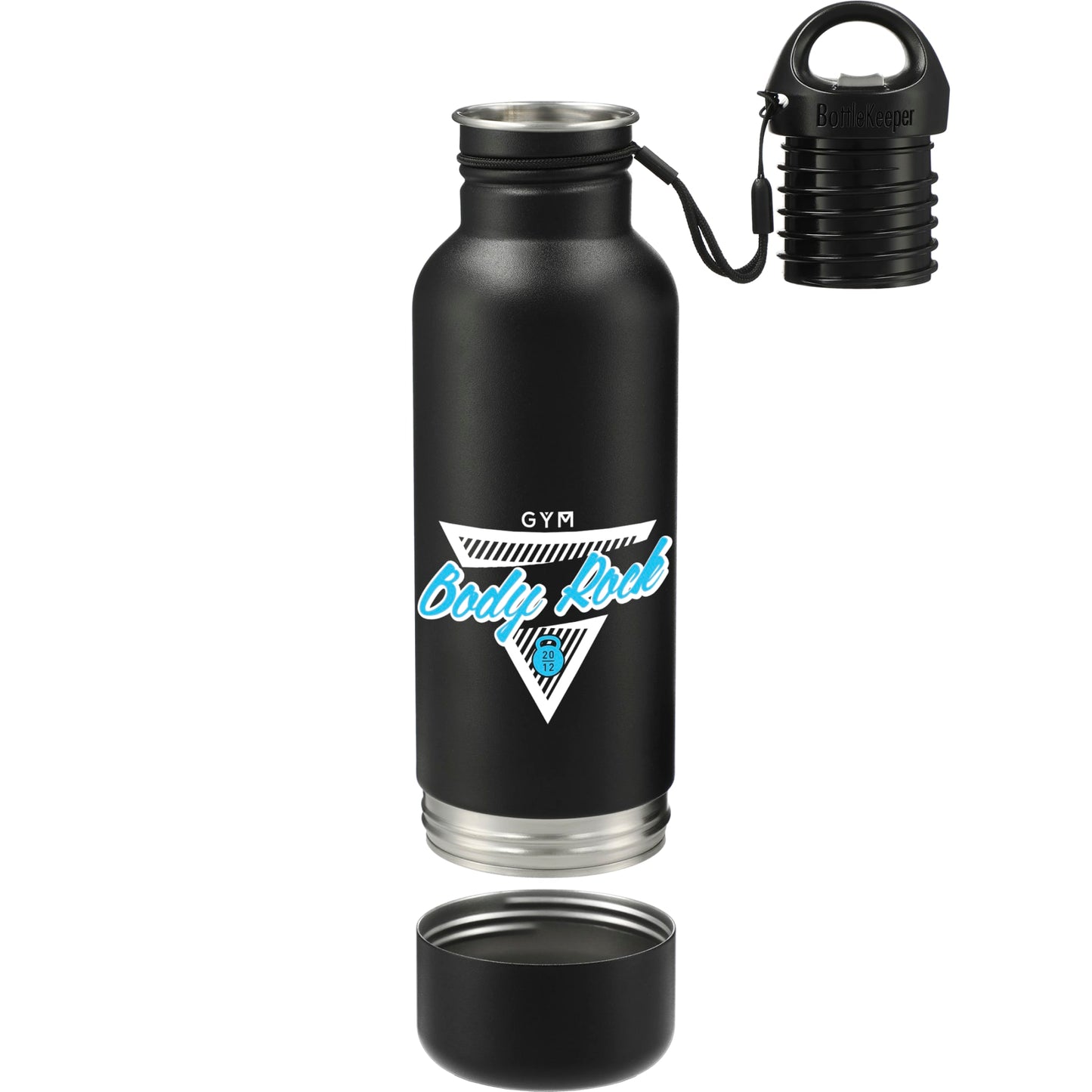 Front View of Black BottleKeeper Standard 2.0