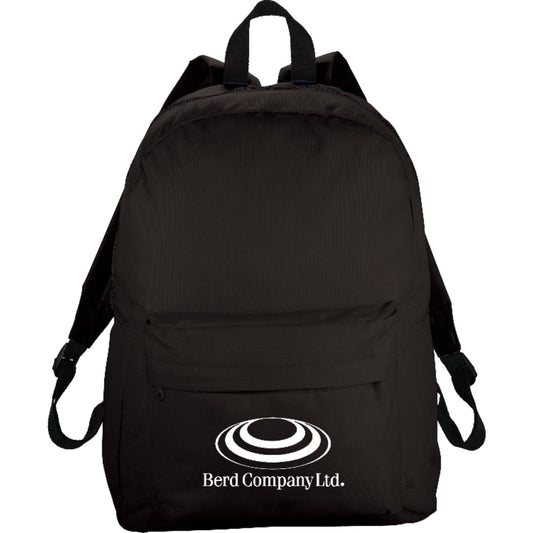 Front View of Black Breckenridge Classic Backpack