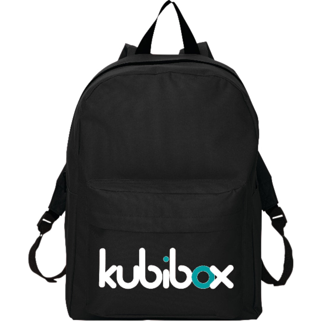 Front View of Black Buddy Budget 15" Computer Backpack
