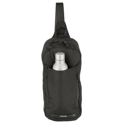 Front View of Black Camelbak Arete Light Sling Backpack plain