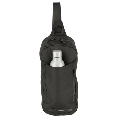 Front View of Black Camelbak Arete Light Sling Backpack plain