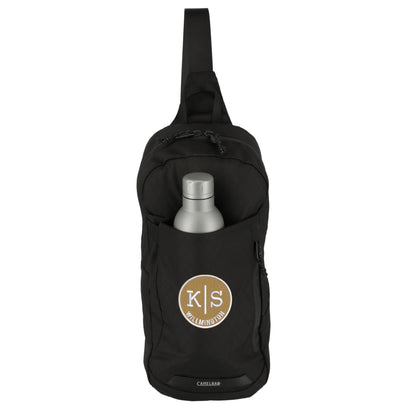 Front View of Black Camelbak Arete Light Sling Backpack