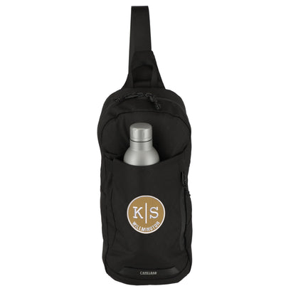 Front View of Black Camelbak Arete Light Sling Backpack