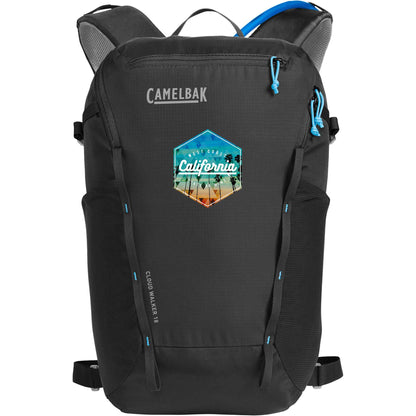 Front View of Black Camelbak Cloudwalker 18 Hydration Pack