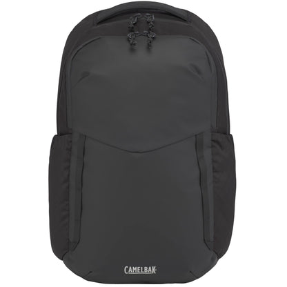 Front View of Black CamelBak DEN 15" Laptop Backpack plain