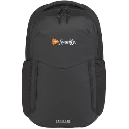 Front View of Black CamelBak DEN 15" Laptop Backpack