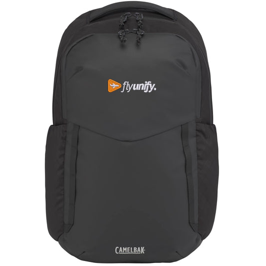 Front View of Black CamelBak DEN 15" Laptop Backpack