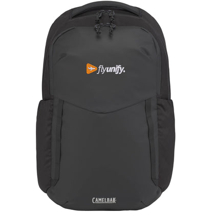 Front View of Black CamelBak DEN 15" Laptop Backpack