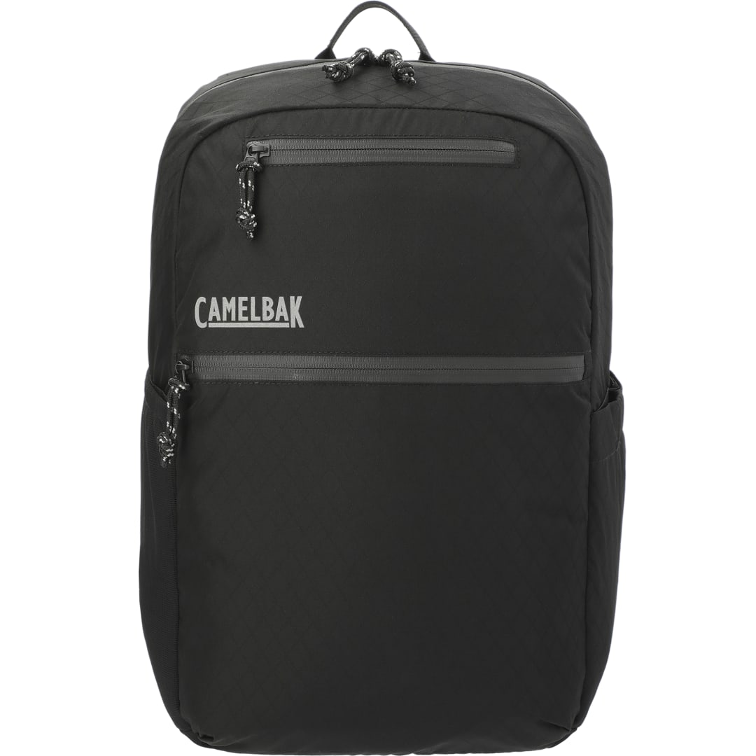 Front View of Black CamelBak LAX 15" Computer Backpack plain
