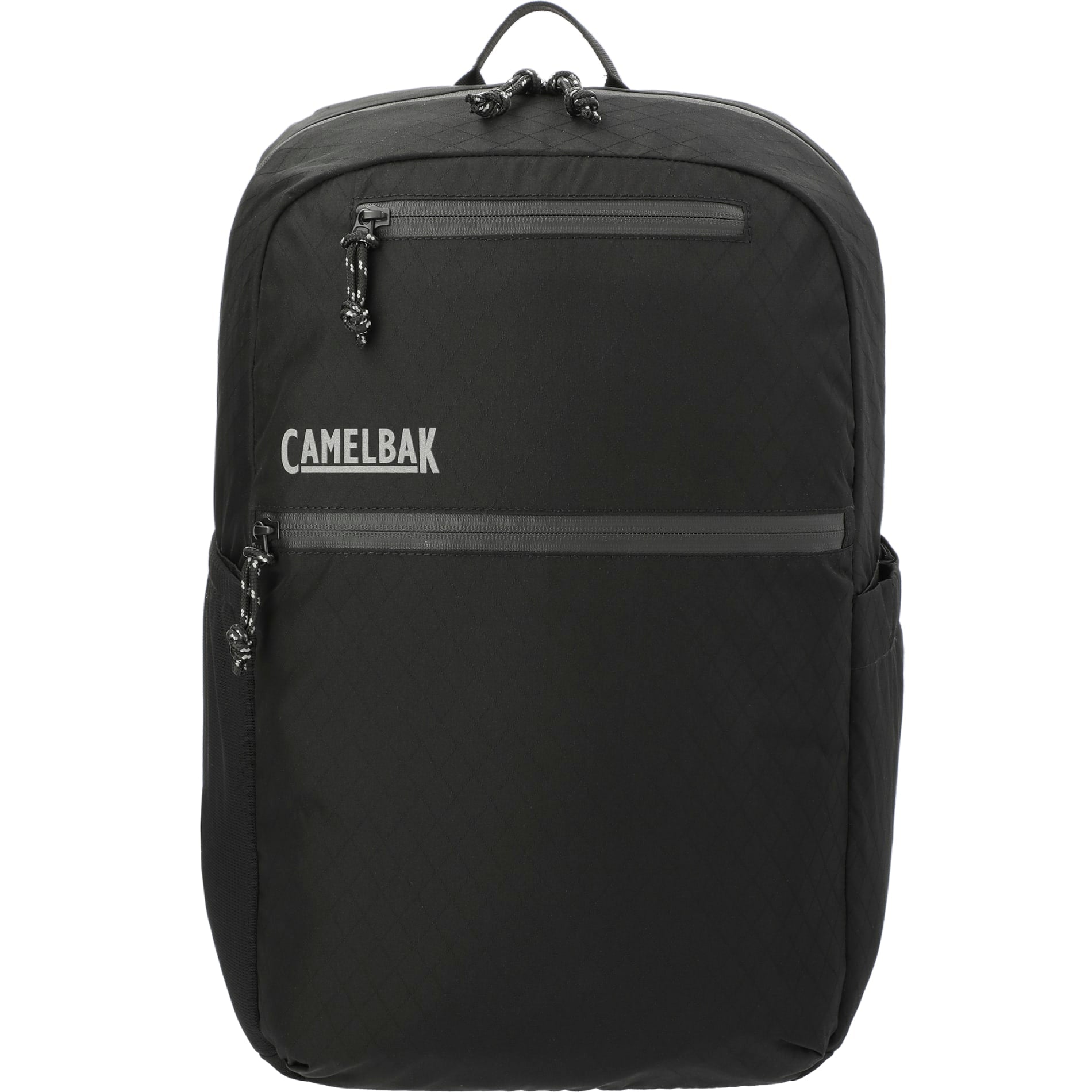 Front View of Black CamelBak LAX 15" Computer Backpack plain