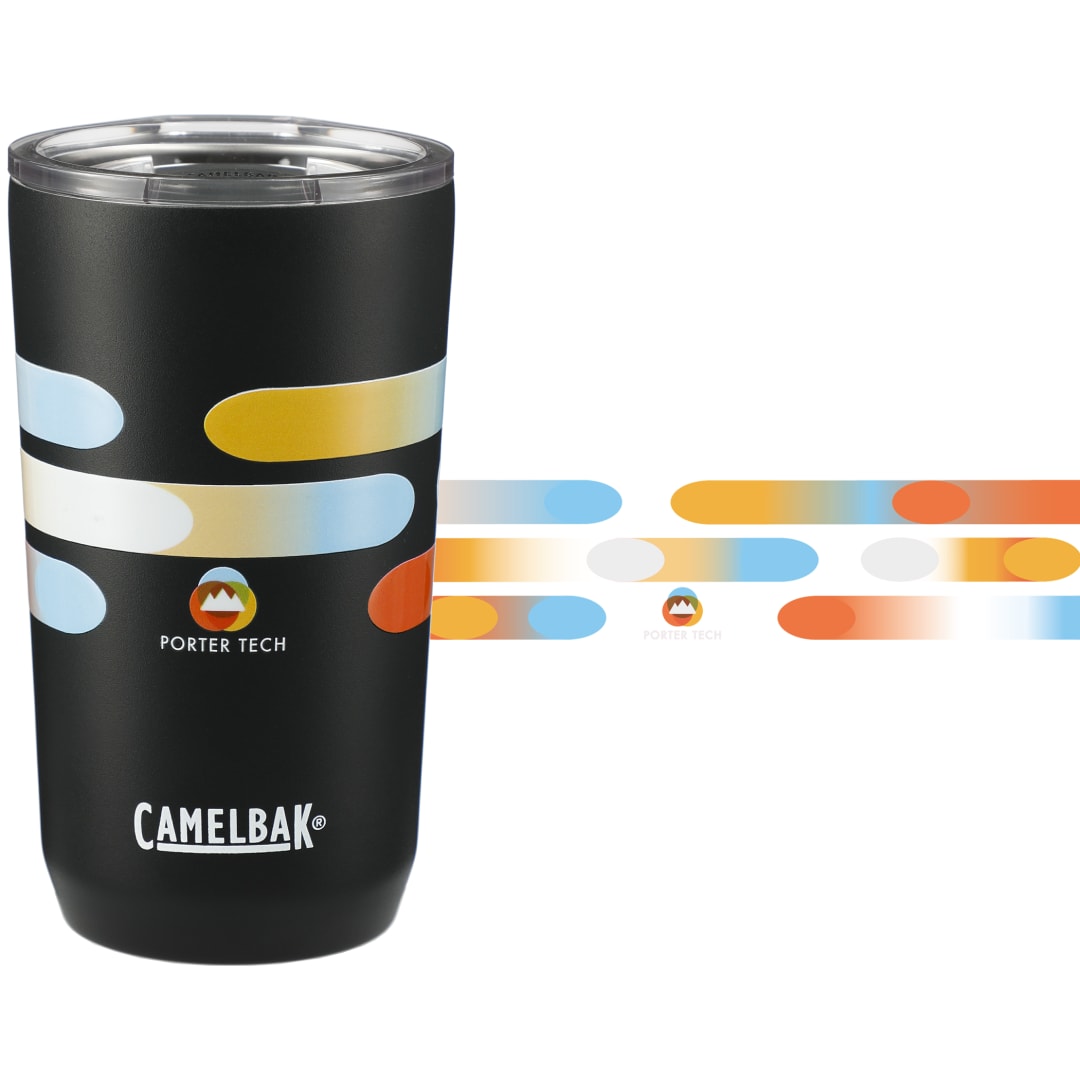 Front View of Black CamelBak Tumbler 16oz