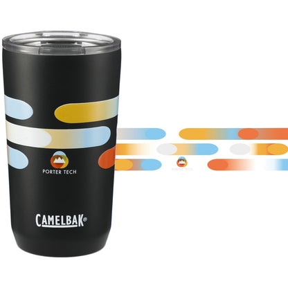Front View of Black CamelBak Tumbler 16oz