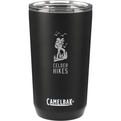 Front View of Black CamelBak Tumbler 16oz