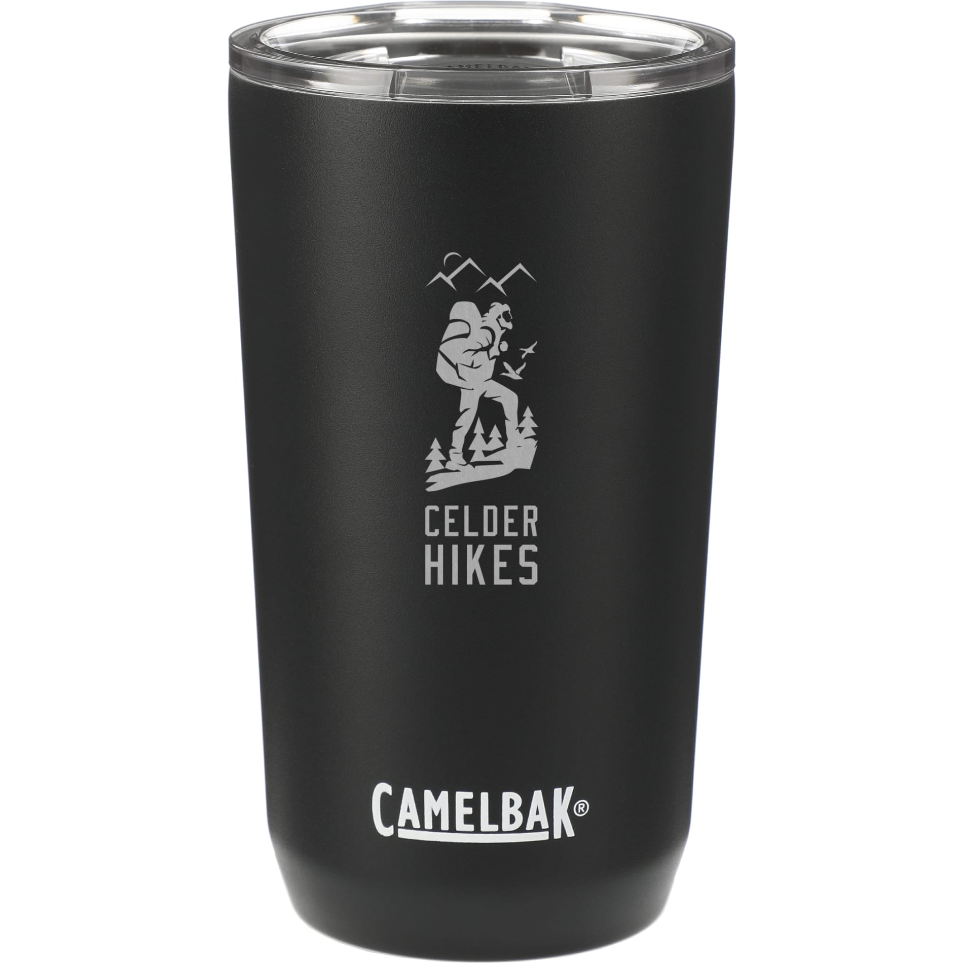 Front View of Black CamelBak Tumbler 16oz