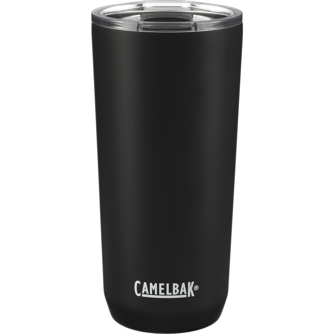 Front View of Black CamelBak Tumbler 20oz plain