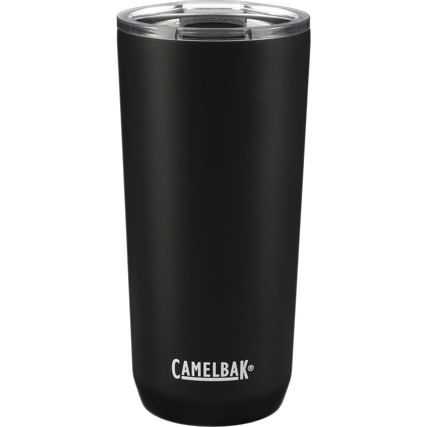Front View of Black CamelBak Tumbler 20oz plain