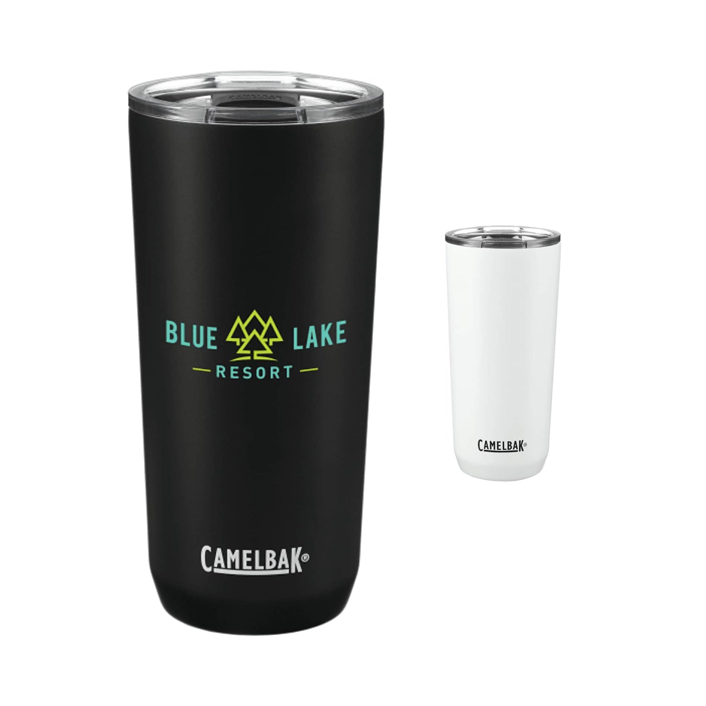 Front View of Black CamelBak Tumbler 20oz