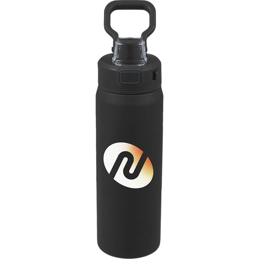 Front View of Black Canyon Recycled Stainless Steel Bottle 30oz