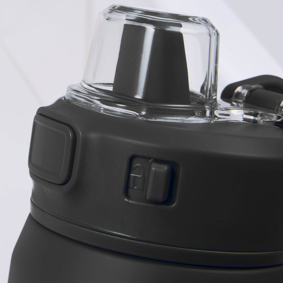 Front View of Black Canyon Recycled Stainless Steel Bottle 30oz