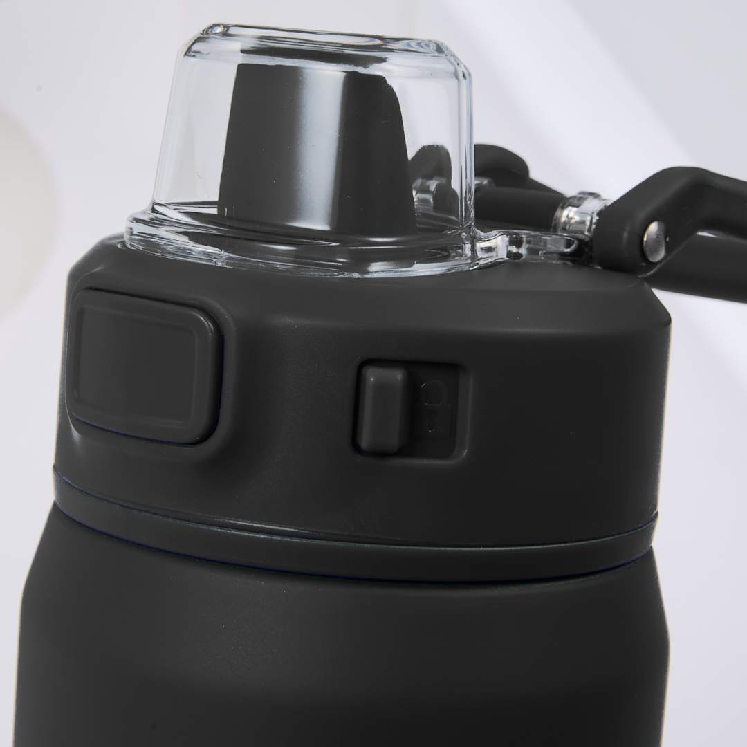 Front View of Black Canyon Recycled Stainless Steel Bottle 30oz