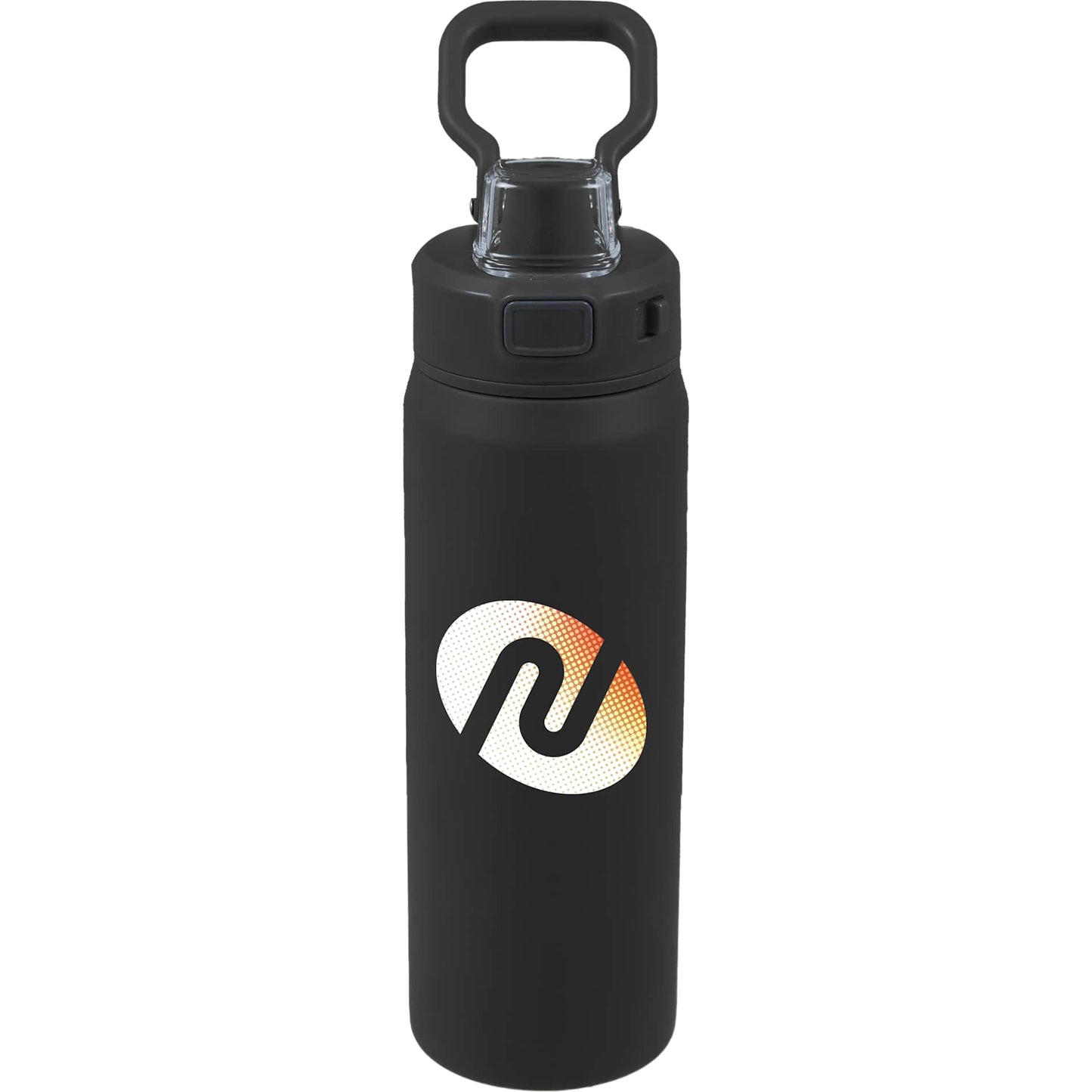 Front View of Black Canyon Recycled Stainless Steel Bottle 30oz