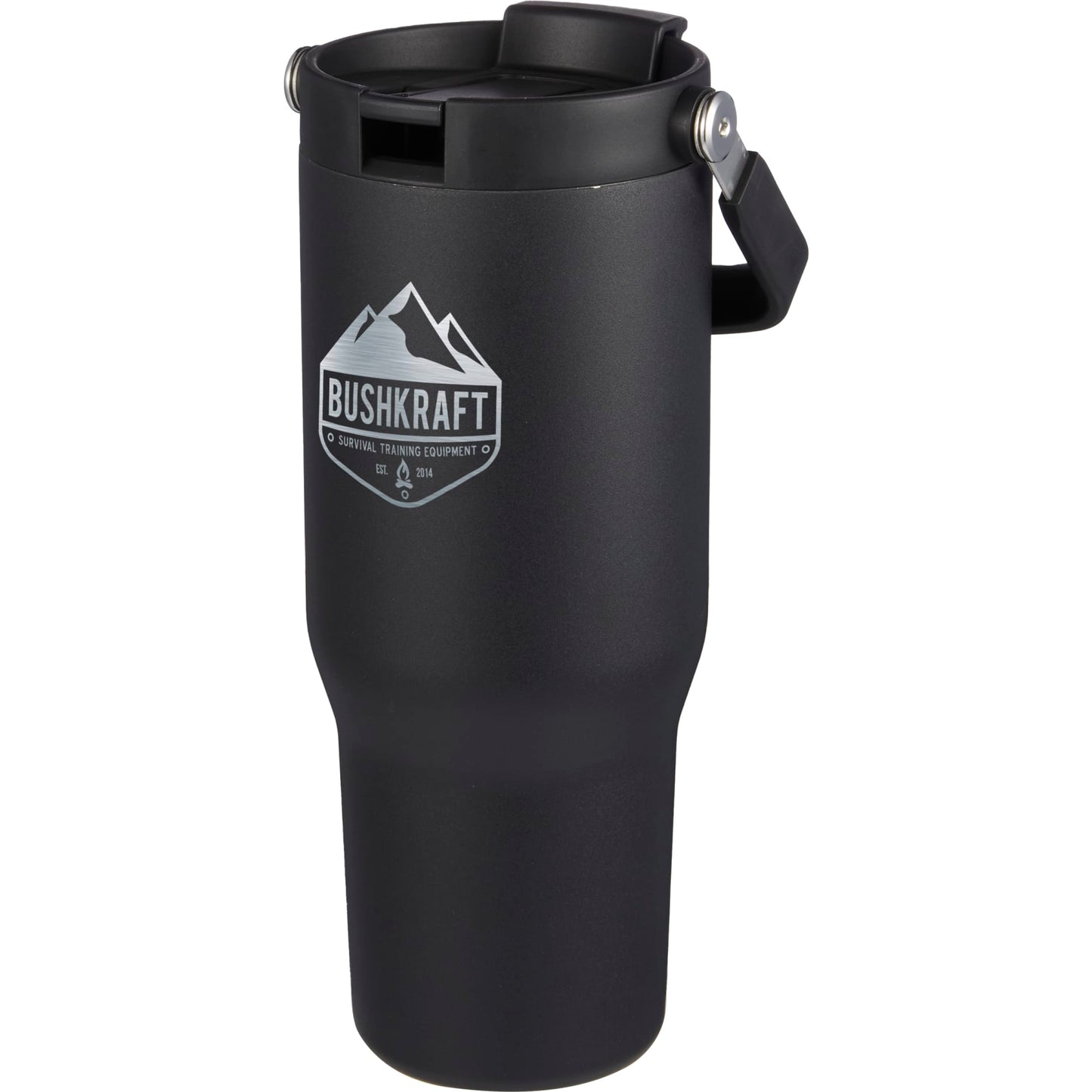 Front View of Black Carnival Recycled Sip Or Swig Tumbler 30oz