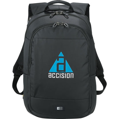 Front View of Black Case Logic 15" Computer and Tablet Backpack
