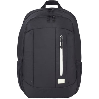 Front View of Black Case Logic Jaunt Recycled 15" Computer Backpack plain