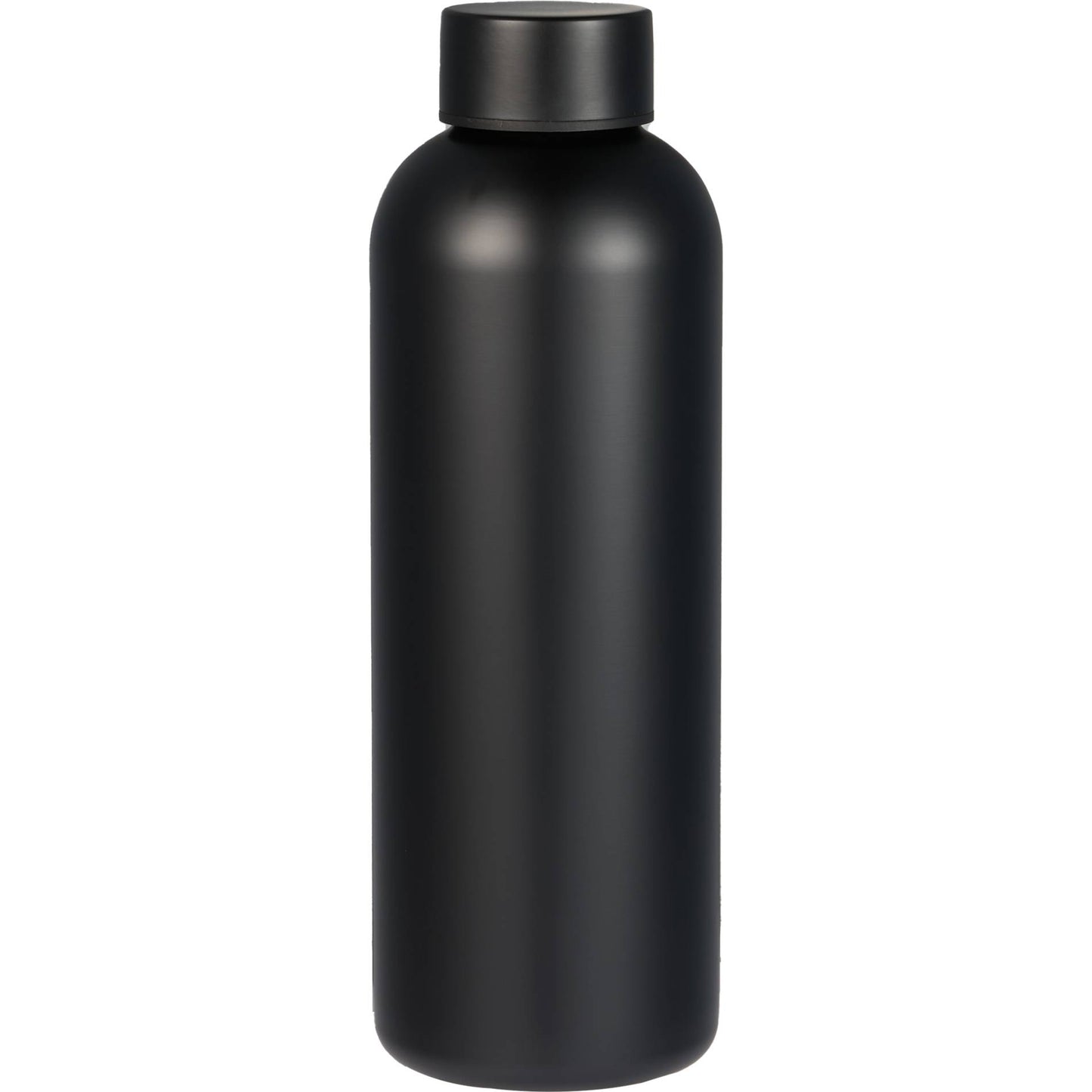 Front View of Black Cleave Recycled Stainless steel bottle 25oz plain