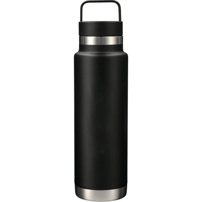 Front View of Black Colton Copper Vacuum Insulated Bottle 20oz plain
