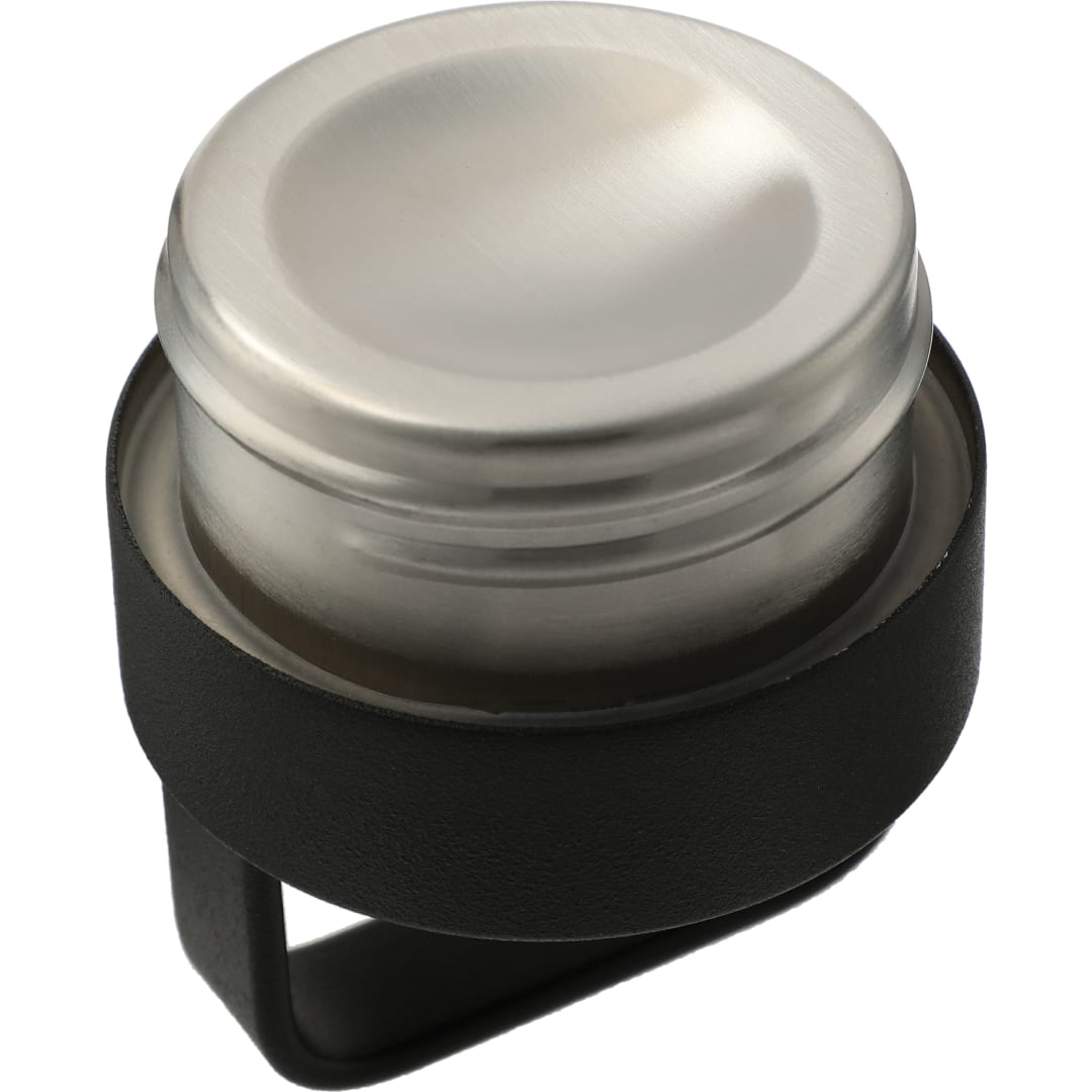 Front View of Black Colton Copper Vacuum Insulated Bottle 20oz