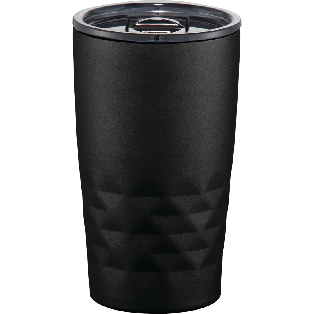 Front View of Black Copper Vacuum Insulated K Mini Tumbler 14oz plain
