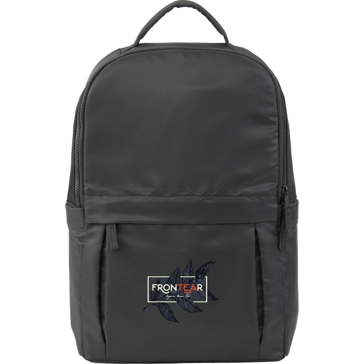 Front View of Black Daybreak Recycled 15" Laptop Backpack