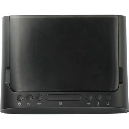 Front View of Black Desktop UV Sanitizer and Bluetooth Speaker plain